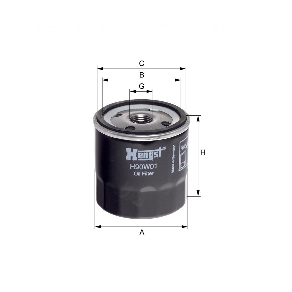 Hengst Oil spin-on filter H90W01