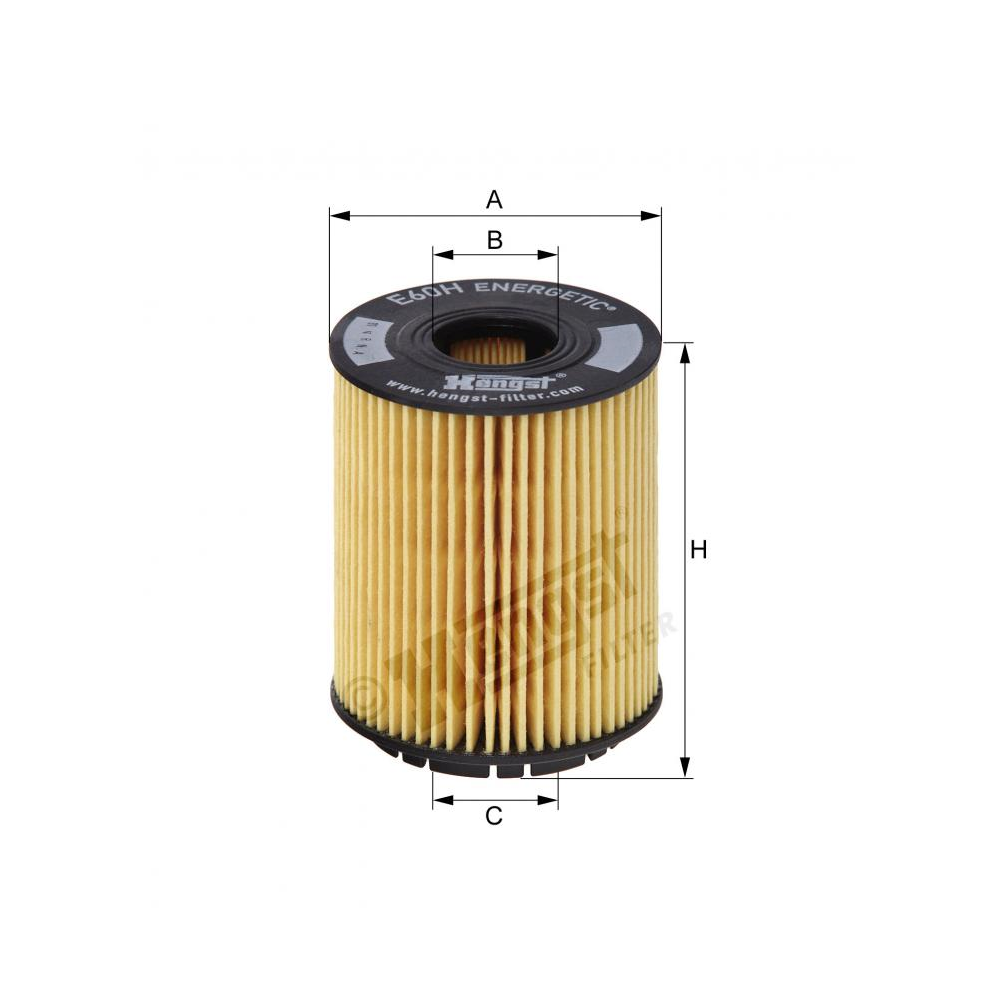 Hengst Oil filter E60H D110