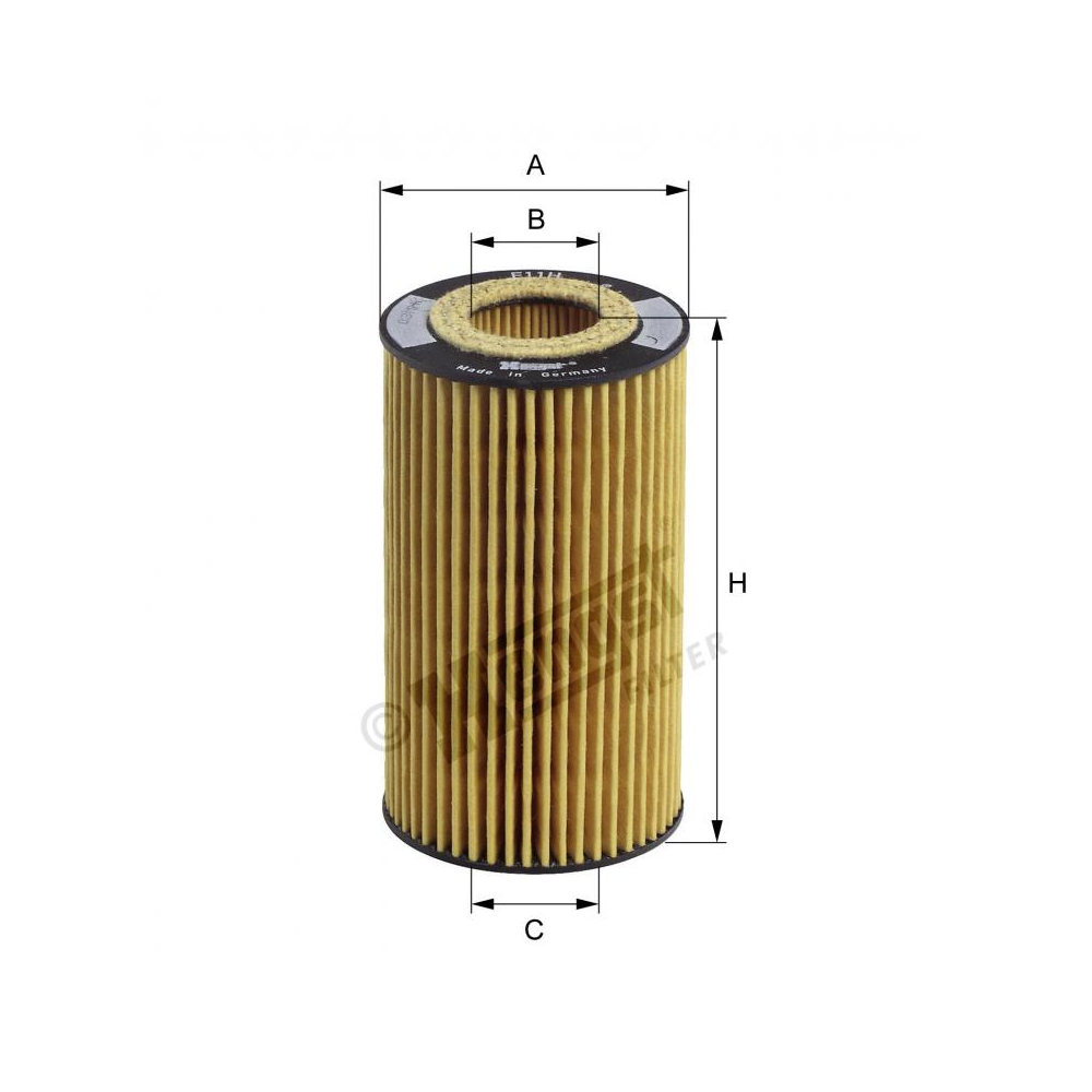 Hengst Oil filter E11H D155