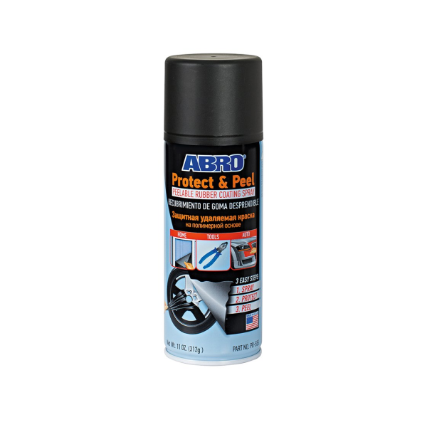 Abro PROTECT &amp; PEEL PEELABLE RUBBER COATING SPRAY PAINT