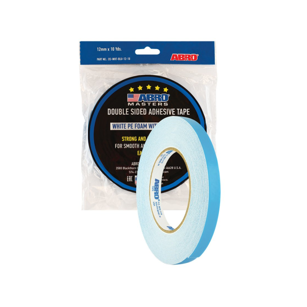 Abro DOUBLE SIDED ADHESIVE TAPE 12mm x 10 Yds Blue