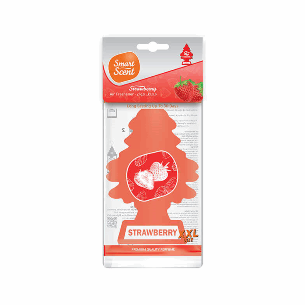 Roseraie Smart Scent paper car air freshener diffuser with strawberry scent XXL