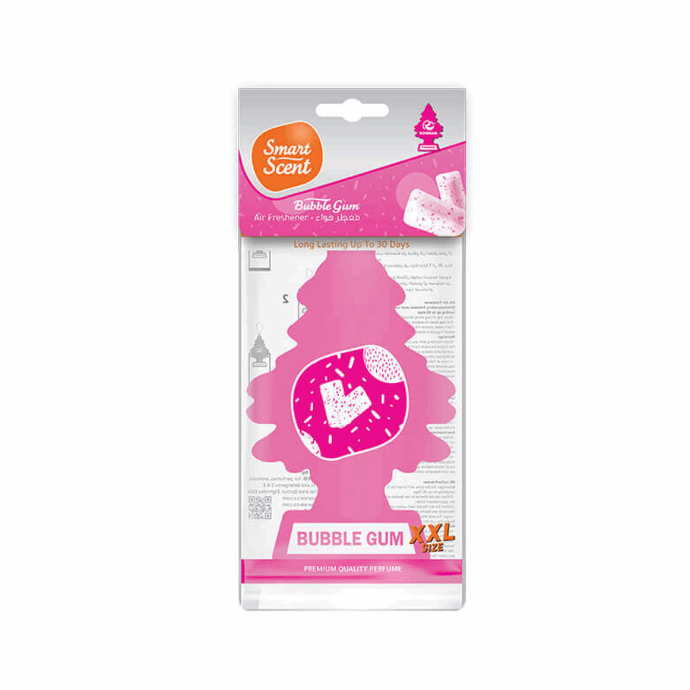 Roseraie Smart Scent Paper Car Air Freshener Diffuser, Bubbly Gum XXL