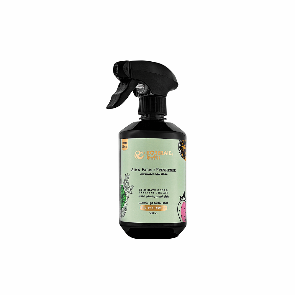 Roseraie Air and fabric freshener, mixed fruits with jasmine, black, 500 ml